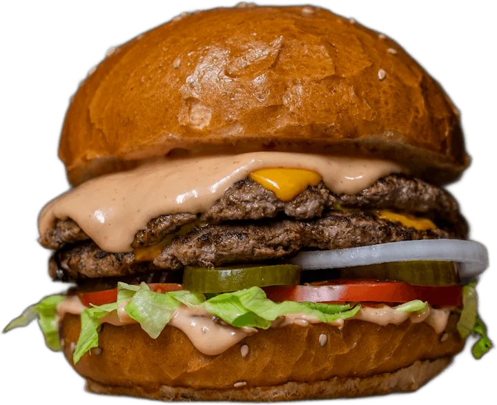 Hamburguesa doble con cheddar